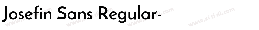 Josefin Sans Regular字体转换